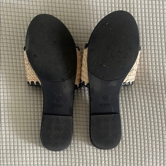 Black and Tan Crochet Slide Sandals - Picture 2 of 3